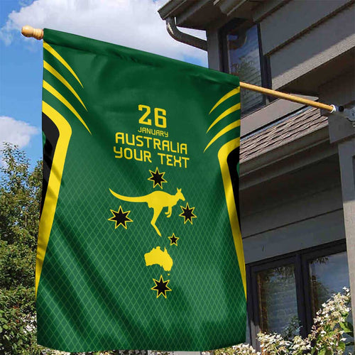 Australia Day 26 January Personalised Garden Flag With National Color