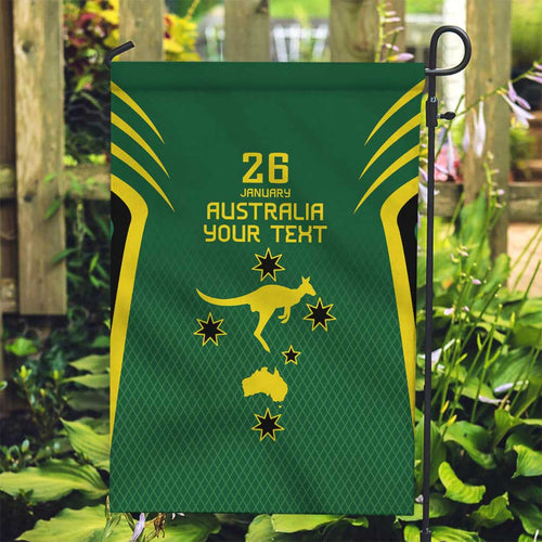 Australia Day 26 January Personalised Garden Flag With National Color