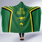 Australia Day 26 January Personalised Hooded Blanket With National Color