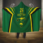 Australia Day 26 January Personalised Hooded Blanket With National Color