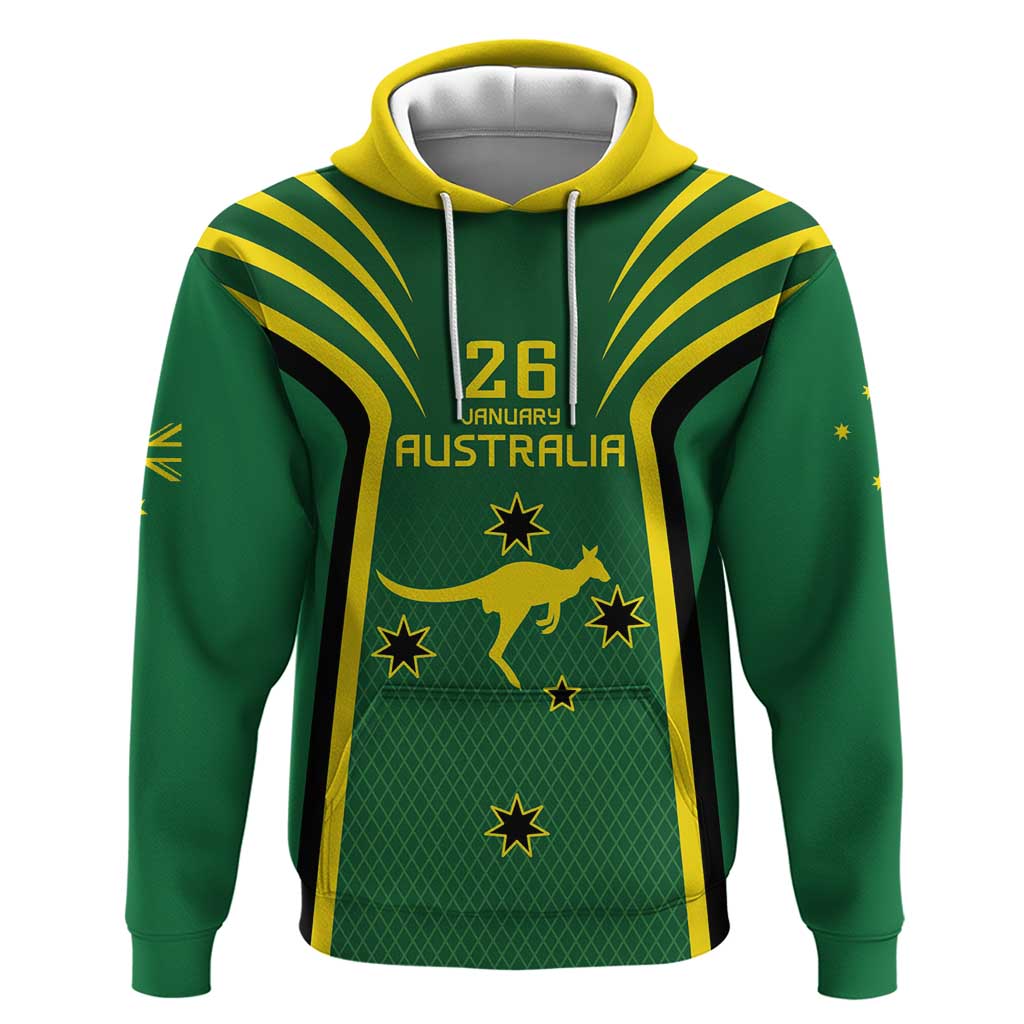 Australia Day 26 January Personalised Hoodie With National Color