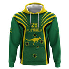 Australia Day 26 January Personalised Hoodie With National Color