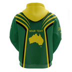 Australia Day 26 January Personalised Hoodie With National Color