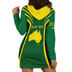 Australia Day 26 January Personalised Hoodie Dress With National Color