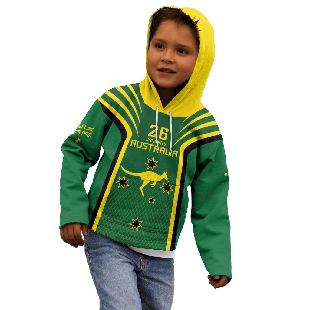 Australia Day 26 January Personalised Kid Hoodie With National Color