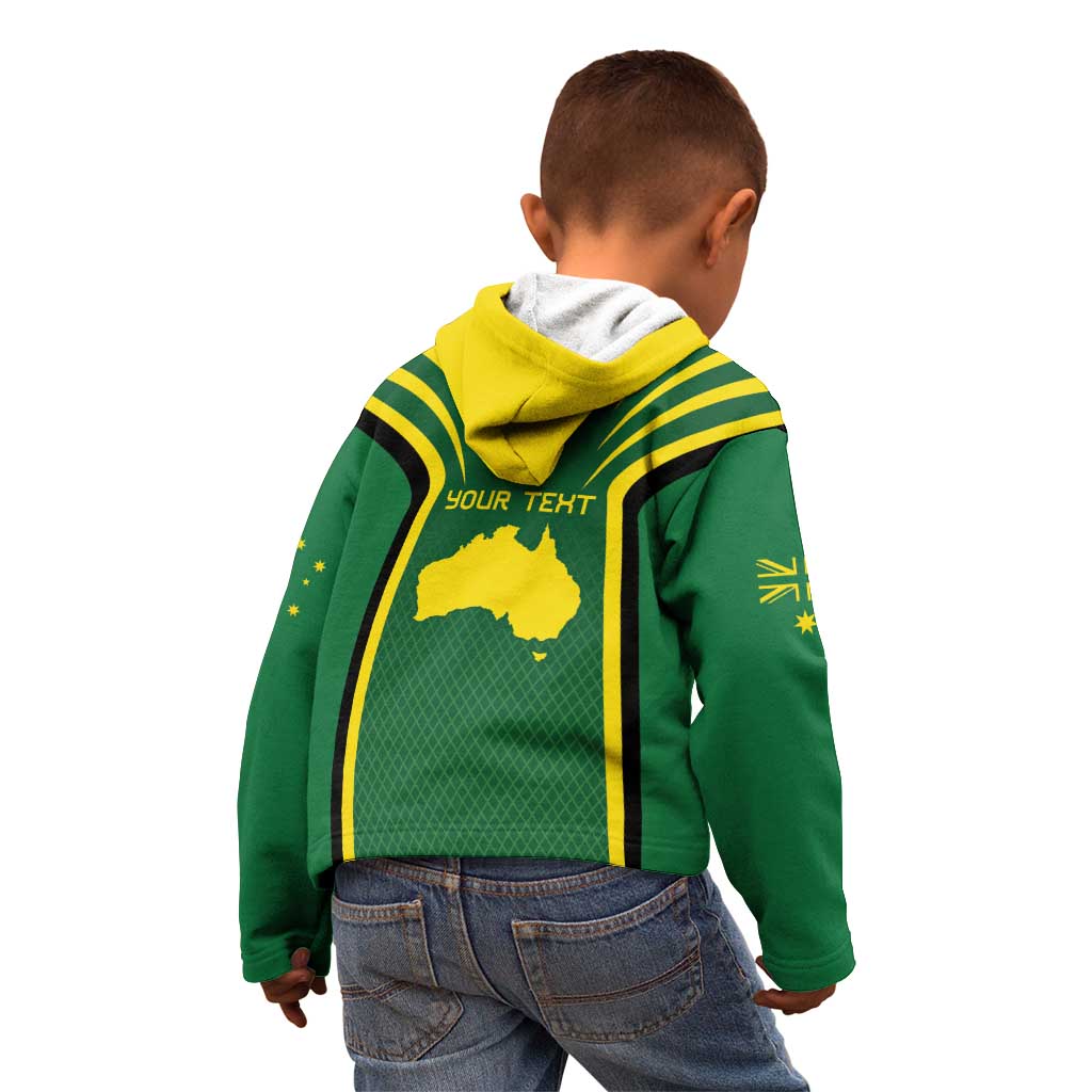 Australia Day 26 January Personalised Kid Hoodie With National Color