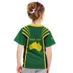 Australia Day 26 January Personalised Kid T Shirt With National Color