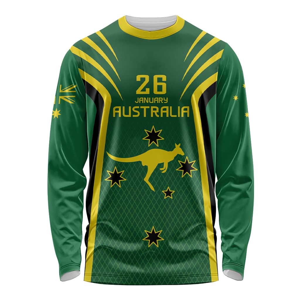 Australia Day 26 January Personalised Long Sleeve Shirt With National Color