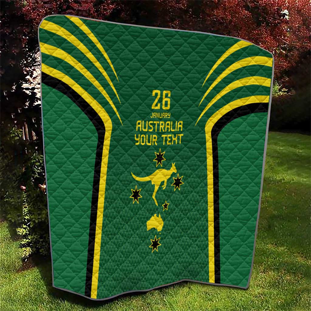 Australia Day 26 January Personalised Quilt With National Color