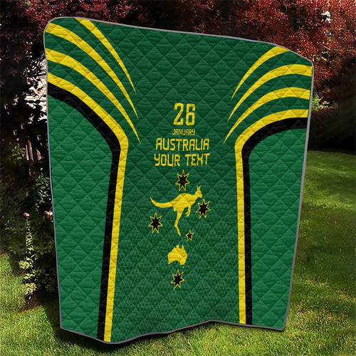 Australia Day 26 January Personalised Quilt With National Color