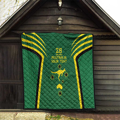 Australia Day 26 January Personalised Quilt With National Color