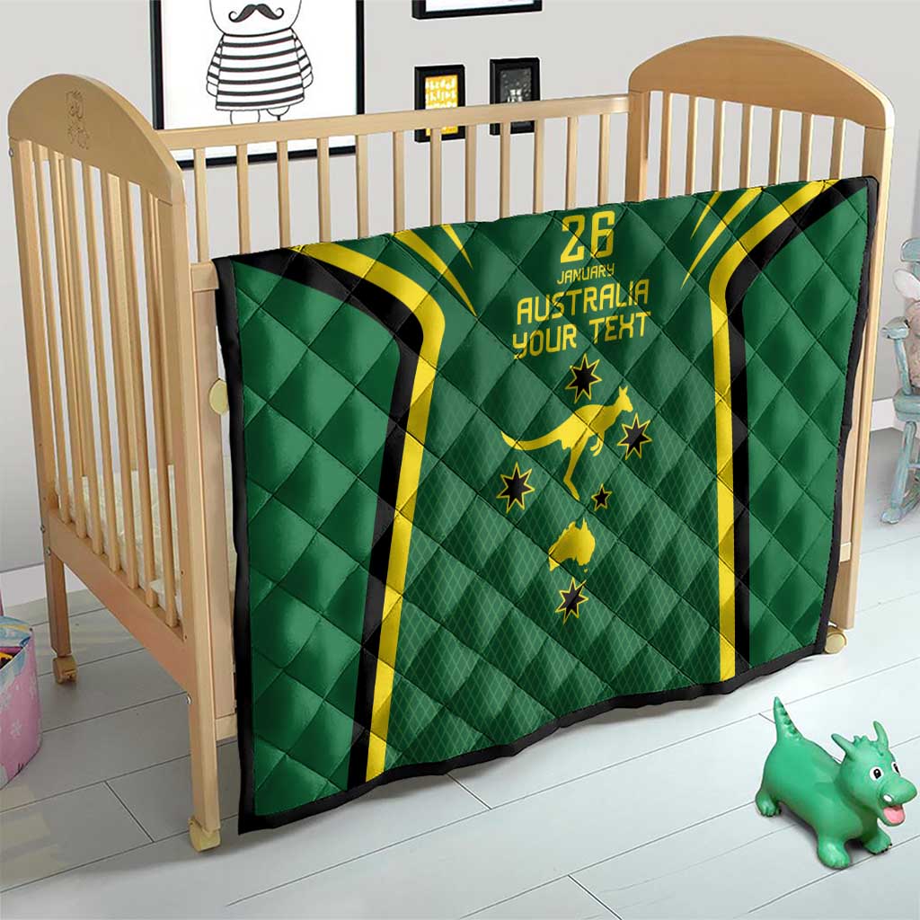 Australia Day 26 January Personalised Quilt With National Color