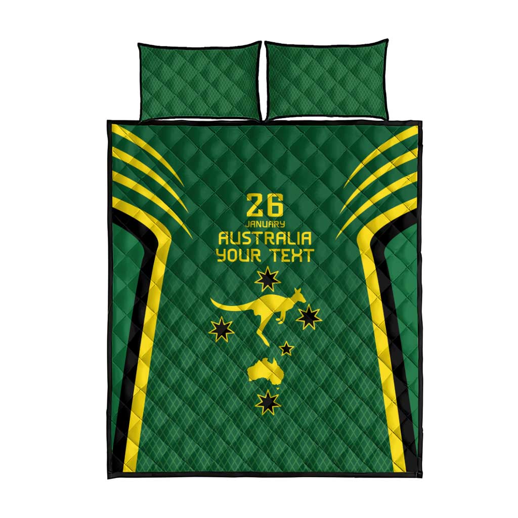 Australia Day 26 January Personalised Quilt Bed Set With National Color