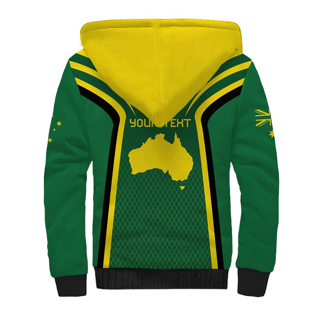 Australia Day 26 January Personalised Sherpa Hoodie With National Color