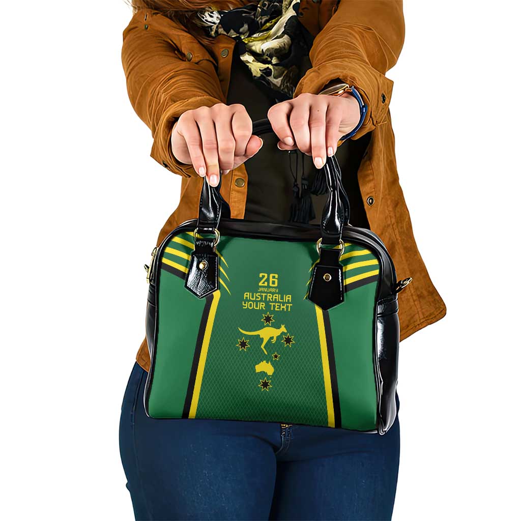Australia Day 26 January Personalised Shoulder Handbag With National Color