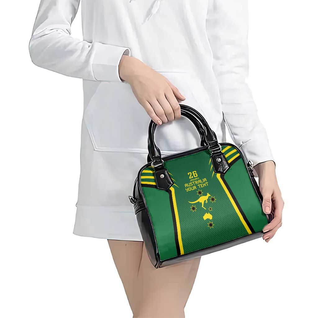 Australia Day 26 January Personalised Shoulder Handbag With National Color