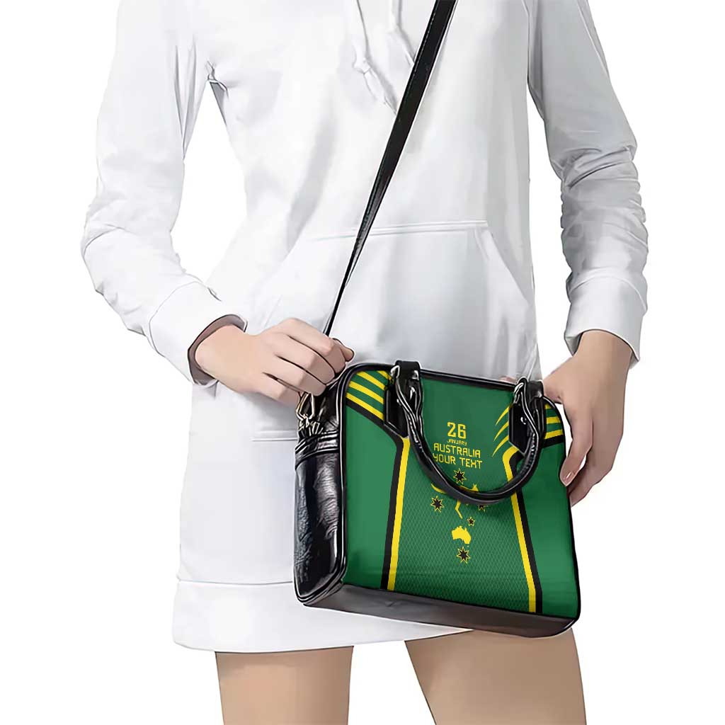 Australia Day 26 January Personalised Shoulder Handbag With National Color
