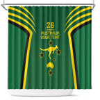 Australia Day 26 January Personalised Shower Curtain With National Color