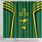 Australia Day 26 January Personalised Shower Curtain With National Color