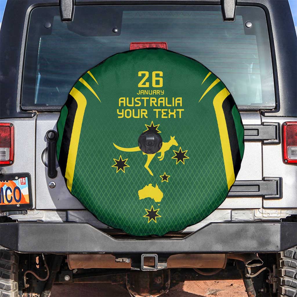 Australia Day 26 January Personalised Spare Tire Cover With National Color