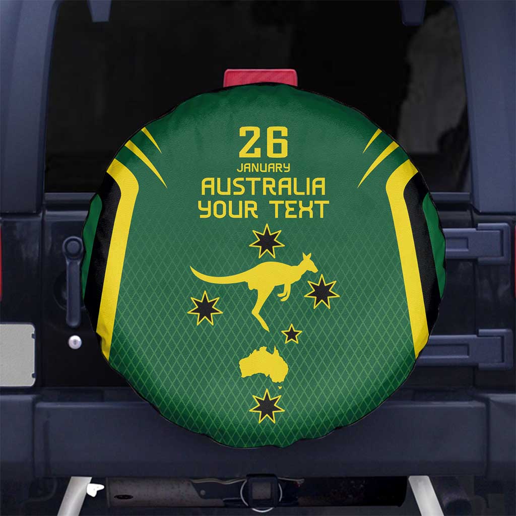 Australia Day 26 January Personalised Spare Tire Cover With National Color