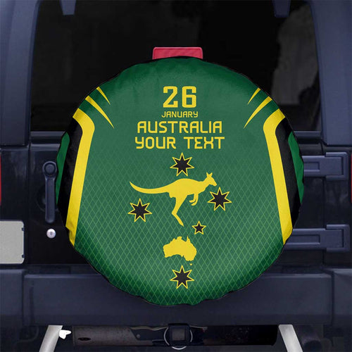 Australia Day 26 January Personalised Spare Tire Cover With National Color