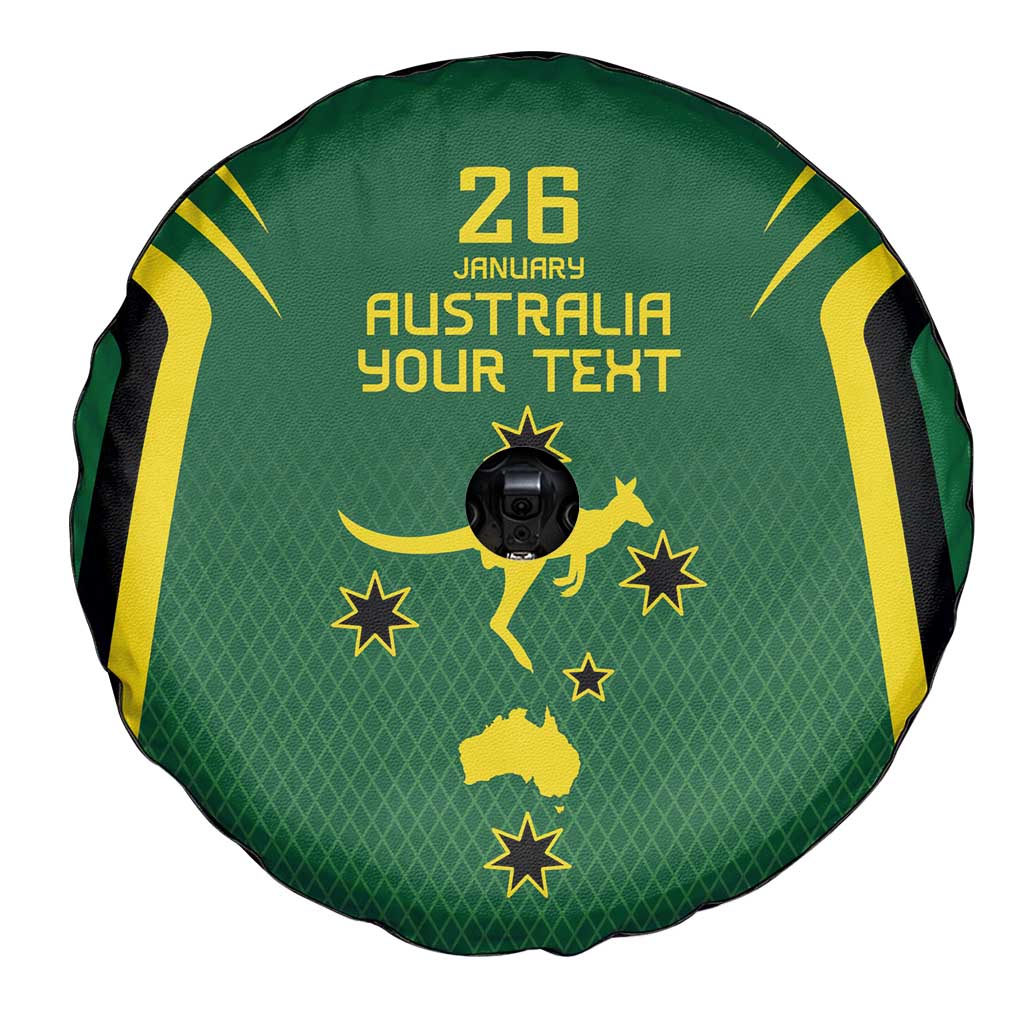 Australia Day 26 January Personalised Spare Tire Cover With National Color