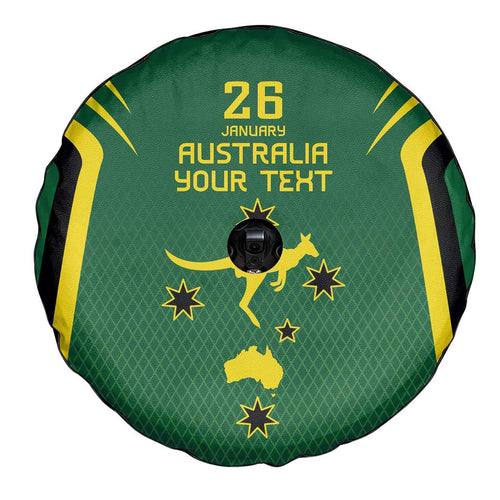 Australia Day 26 January Personalised Spare Tire Cover With National Color