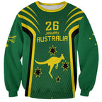 Australia Day 26 January Personalised Sweatshirt With National Color