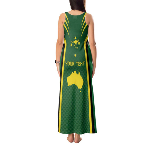 Australia Day 26 January Personalised Tank Maxi Dress With National Color