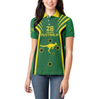 Australia Day 26 January Personalised Women Polo Shirt With National Color
