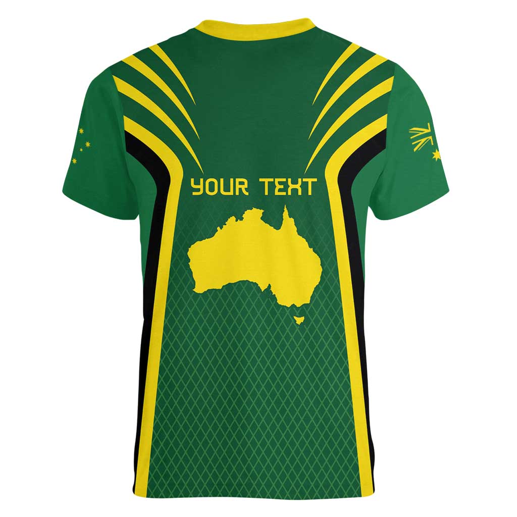 Australia Day 26 January Personalised Women V-Neck T-Shirt With National Color