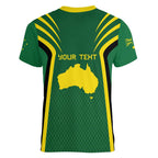 Australia Day 26 January Personalised Women V-Neck T-Shirt With National Color