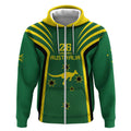 Australia Day 26 January Personalised Zip Hoodie With National Color