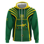 Australia Day 26 January Personalised Zip Hoodie With National Color