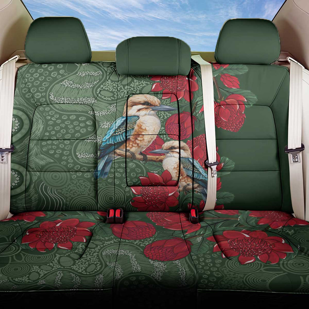 Kokaburra and Waratah Back Car Seat Cover Aboriginal Art