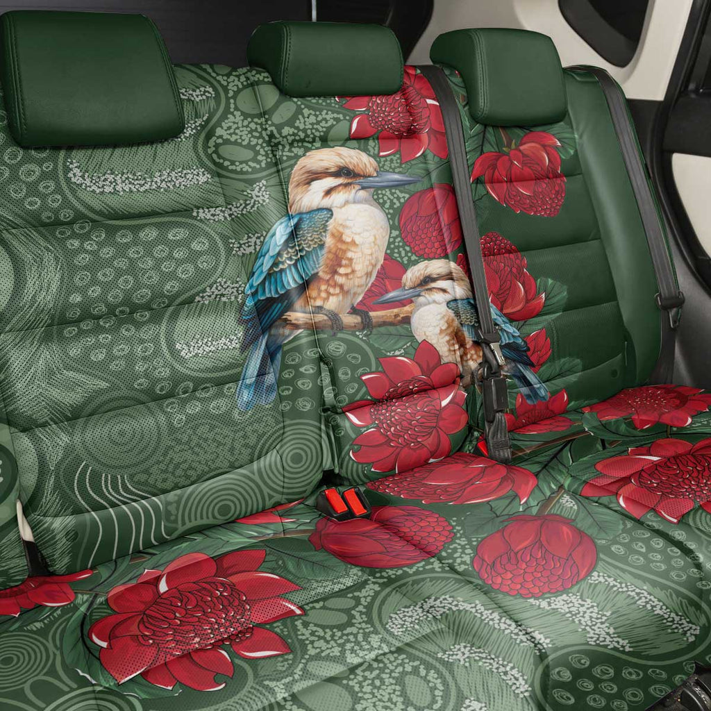 Kokaburra and Waratah Back Car Seat Cover Aboriginal Art