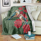 Kokaburra and Waratah Blanket Aboriginal Art