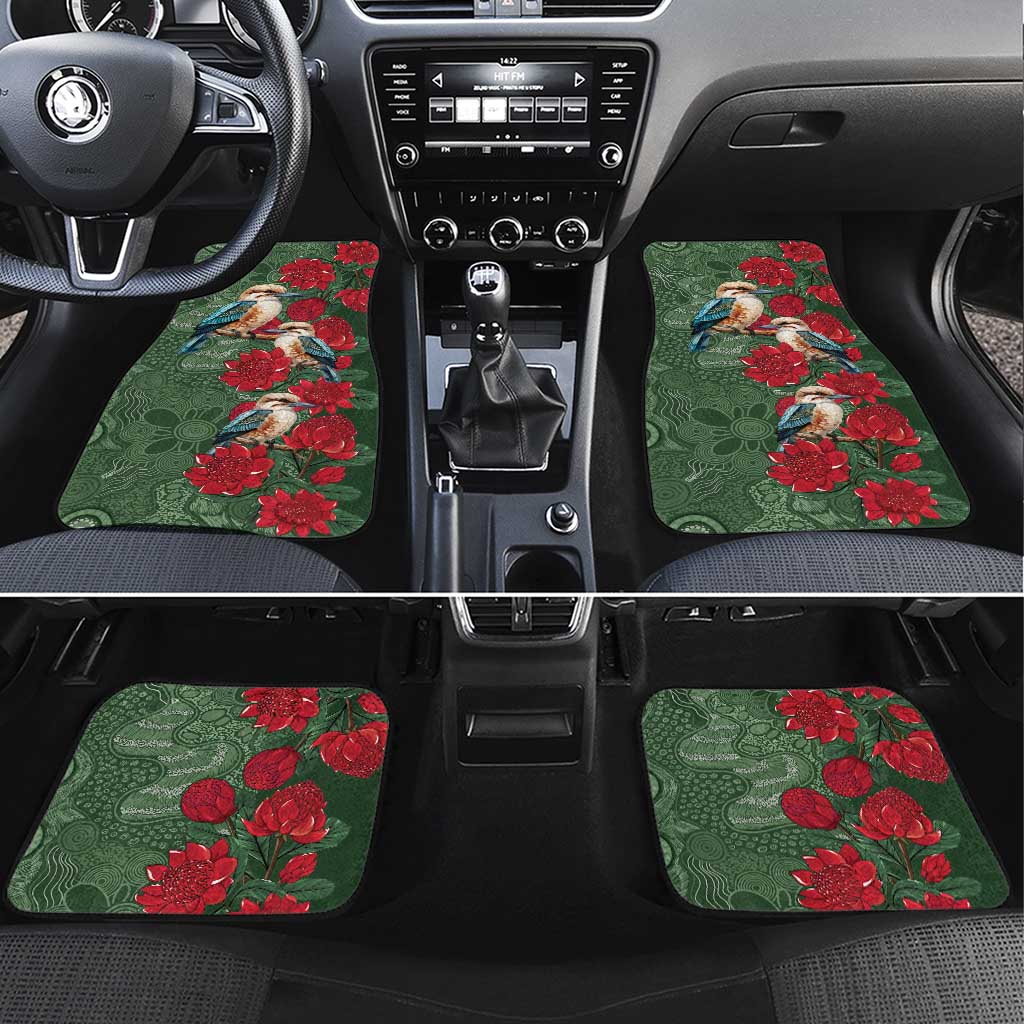 Kokaburra and Waratah Car Mats Aboriginal Art