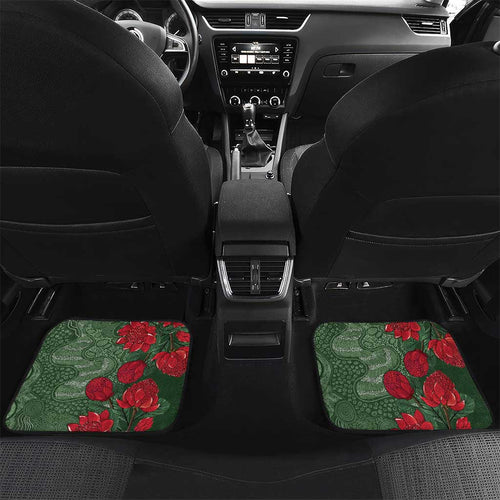 Kokaburra and Waratah Car Mats Aboriginal Art