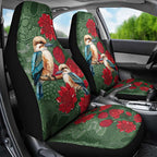 Kokaburra and Waratah Car Seat Cover Aboriginal Art