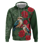 Kokaburra and Waratah Hoodie Aboriginal Art