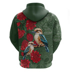 Kokaburra and Waratah Hoodie Aboriginal Art