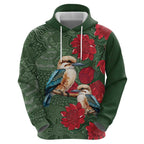 Kokaburra and Waratah Hoodie Aboriginal Art