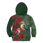 Kokaburra and Waratah Kid Hoodie Aboriginal Art