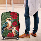 Kokaburra and Waratah Luggage Cover Aboriginal Art