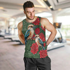 Kokaburra and Waratah Men Tank Top Aboriginal Art