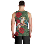 Kokaburra and Waratah Men Tank Top Aboriginal Art