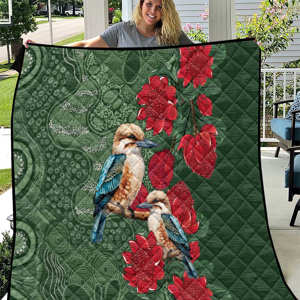 Kokaburra and Waratah Quilt Aboriginal Art