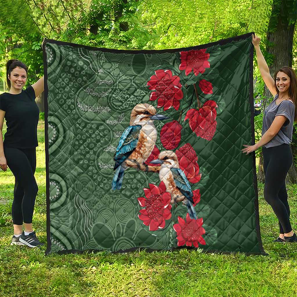 Kokaburra and Waratah Quilt Aboriginal Art